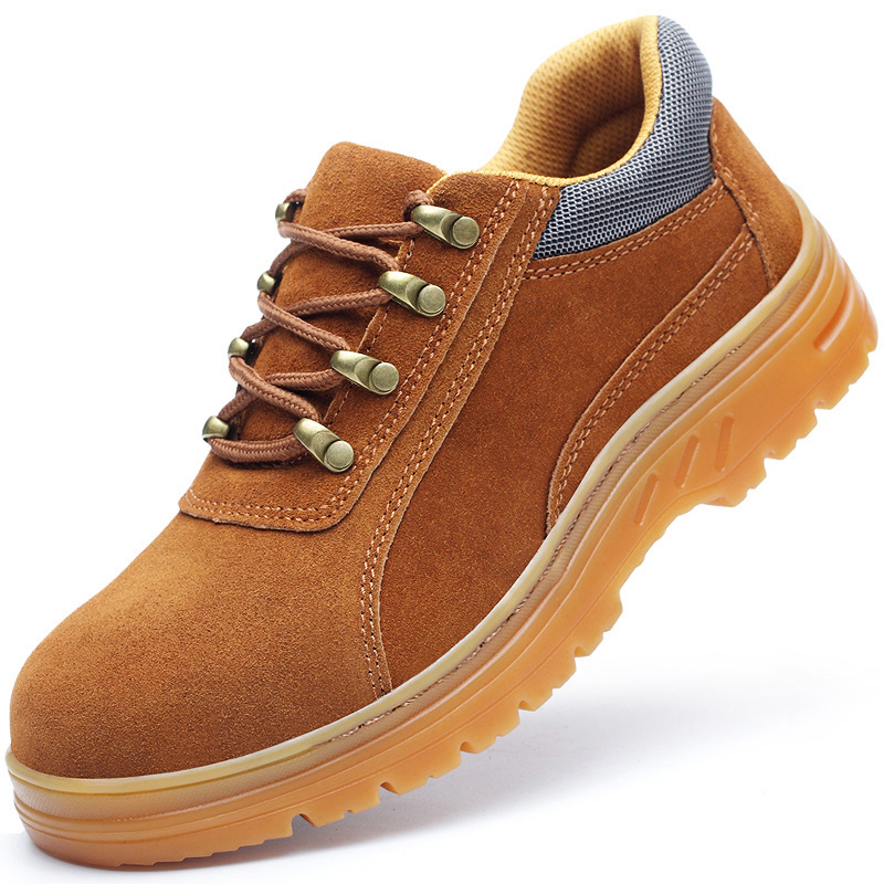 Security puncture-proof water-proof anti-slip construction industrial safety shoes with steel toes high temperature resistant