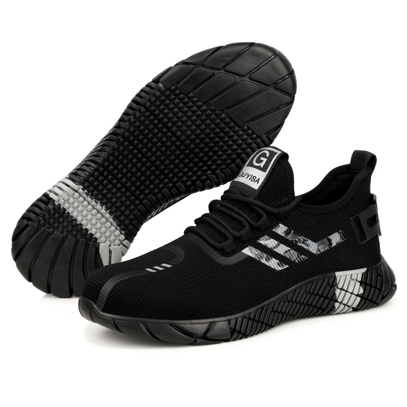 GUYISA hot selling working sports gray safety shoes with steel toe construction workers