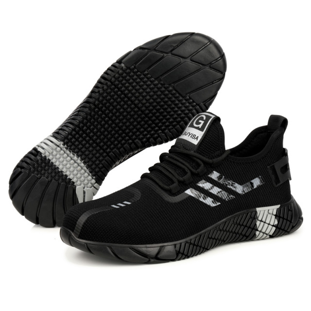 GUYISA hot selling working sports gray safety shoes with steel toe construction workers