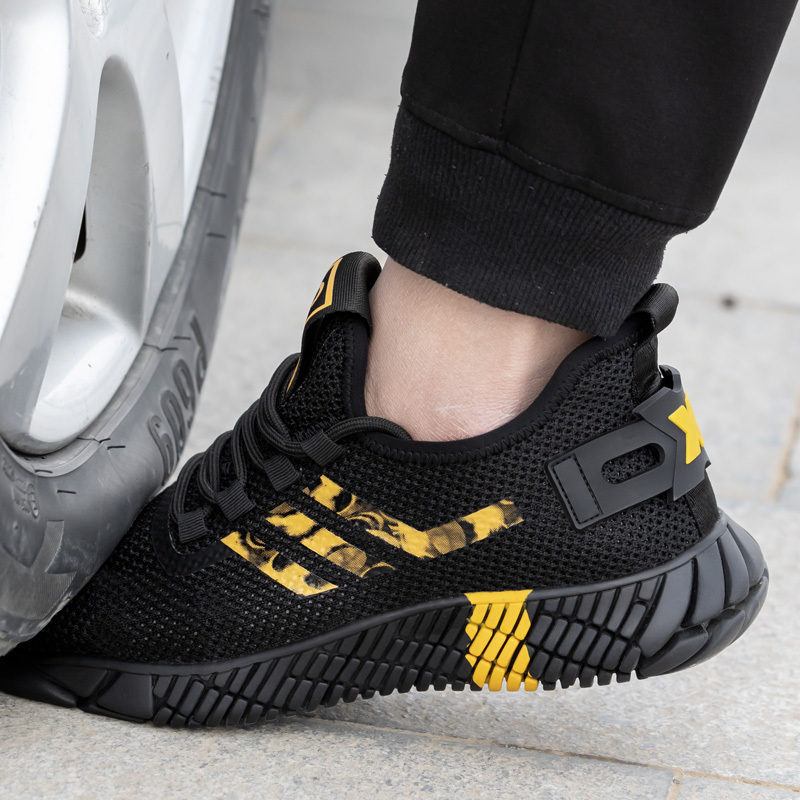 GUYISA brand hot selling breathable summer comfortable men steel toe safety shoes