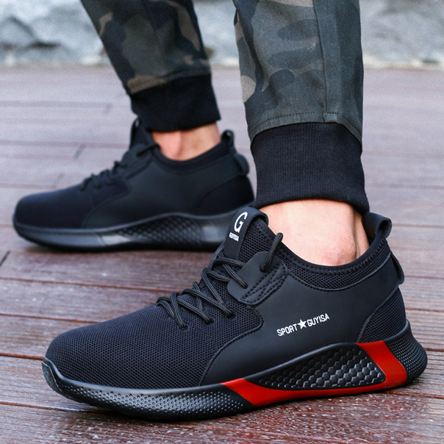 GUSYIA high quality industrial protective steel toe safety shoes for men