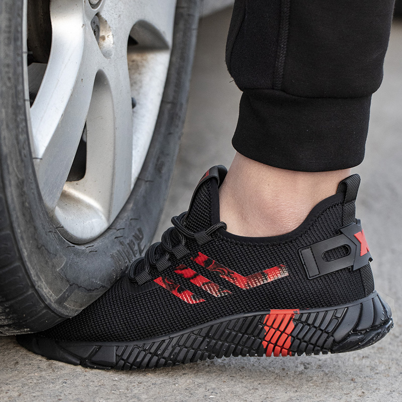 High Quality Soft Breathable Steel Cap Safety Shoes Casual Work Sneakers for Men Women