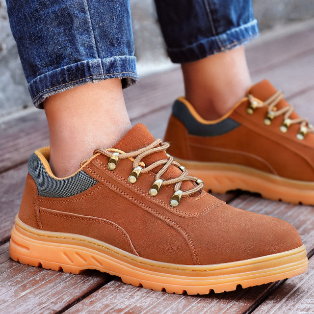 Security puncture-proof water-proof anti-slip construction industrial safety shoes with steel toes high temperature resistant