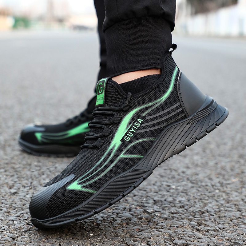 Multiple Color Lightweight Breathable Sport Work Shoes Men's Casual Safety Shoes