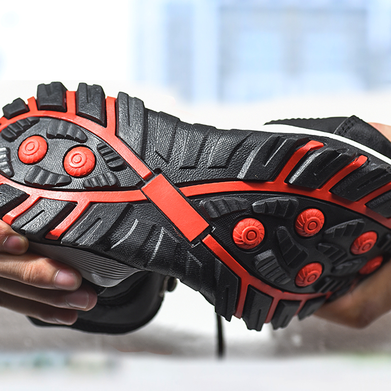 Wear Resistant Breathable Mens Womens Industrial Steel Toe Safety Work Shoes