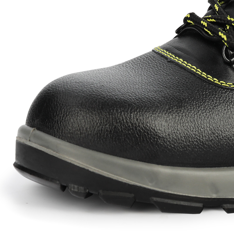 On Sale Non Slip Industrial Cowhide Leather Work Safety Shoes Anti-Smash Steel Toe