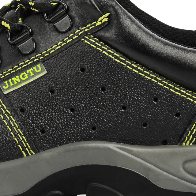 cheap price industrial leather summer work safety shoes for men