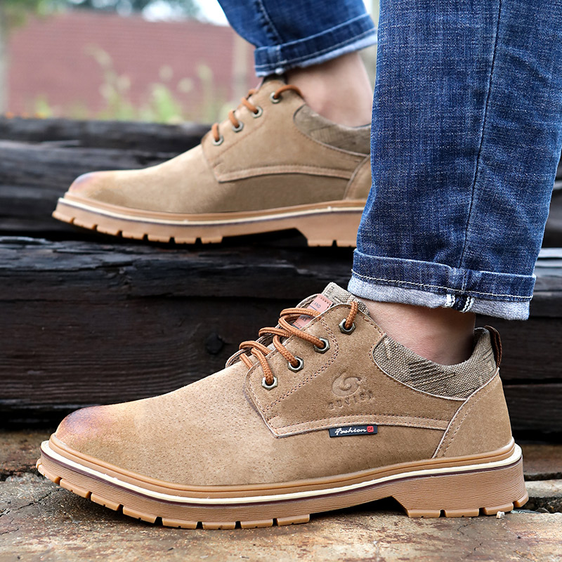 Comfortable Breathable Brown Lightweight Soft Safety Shoes For Men Women