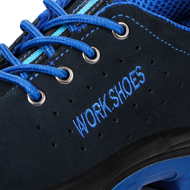 Polyurethane solid bottom work safety shoes