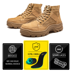 Guyisa new wear resistant high quality outdoor sports safety shoes light and breathable working steel shoes
