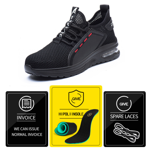 Guyisa factory price hot sports comfortable breathable safety shoes men's anti smashing work shoes fast delivery
