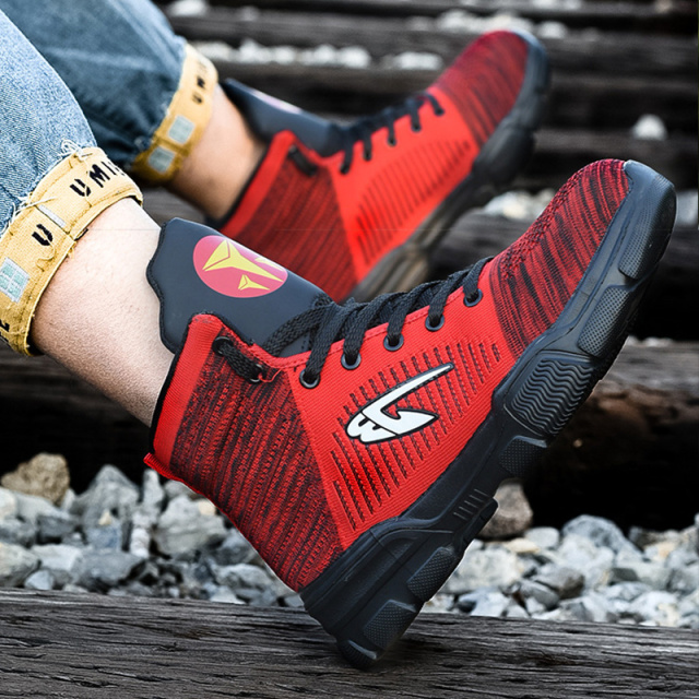 Guyisa new CE high quality outdoor sports safety shoes light and comfortable work shoes