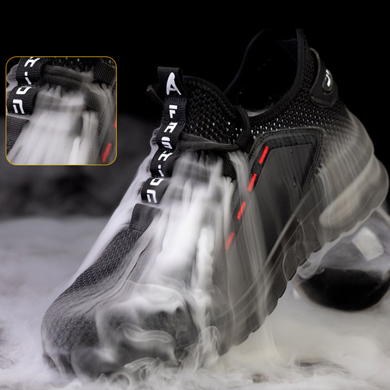 Guyisa factory price hot sports comfortable breathable safety shoes men's anti smashing work shoes fast delivery