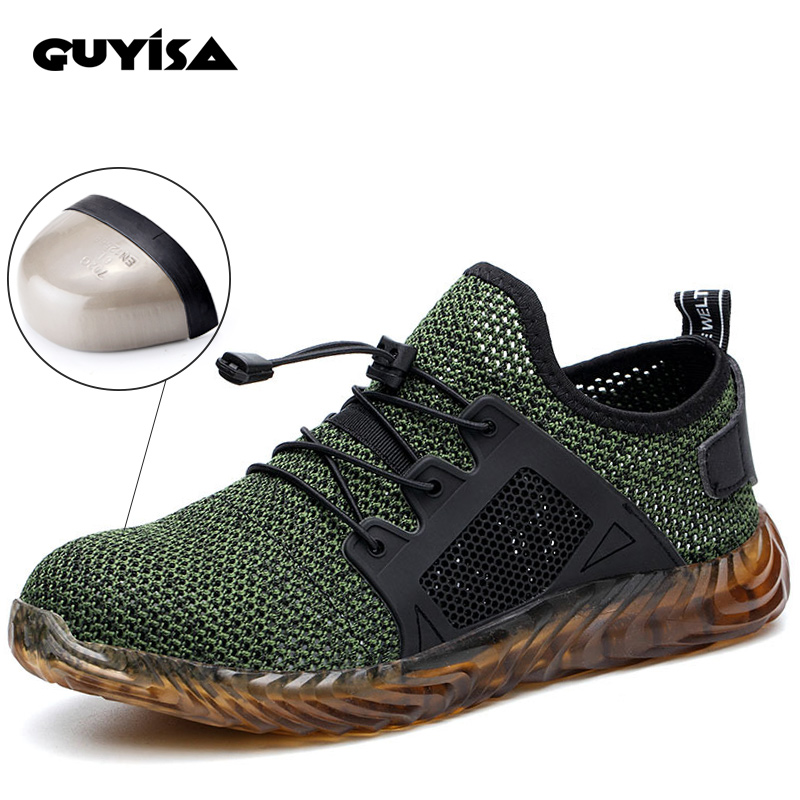Guyisa 2021 new CE certified anti smashing and anti piercing safety shoes suitable for women's work shoes