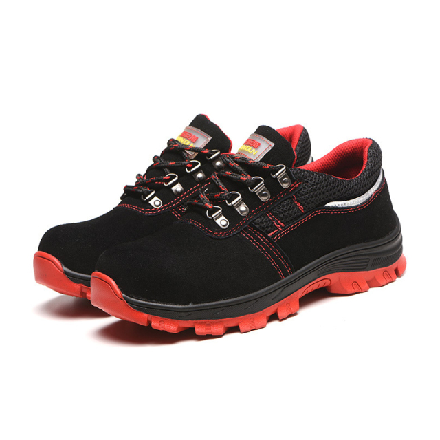 Guyisa factory hot men's sports safety shoes fashion wear resistant work shoes