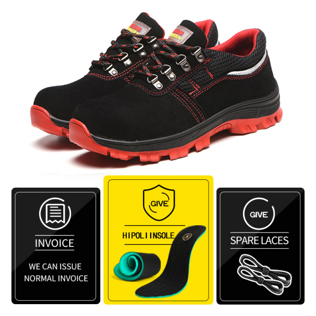 Guyisa factory hot men's sports safety shoes fashion wear resistant work shoes