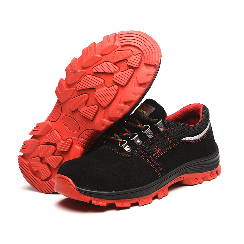 Guyisa factory hot men's sports safety shoes fashion wear resistant work shoes