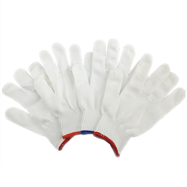 safety cotton knitted gloves for workers industrial use