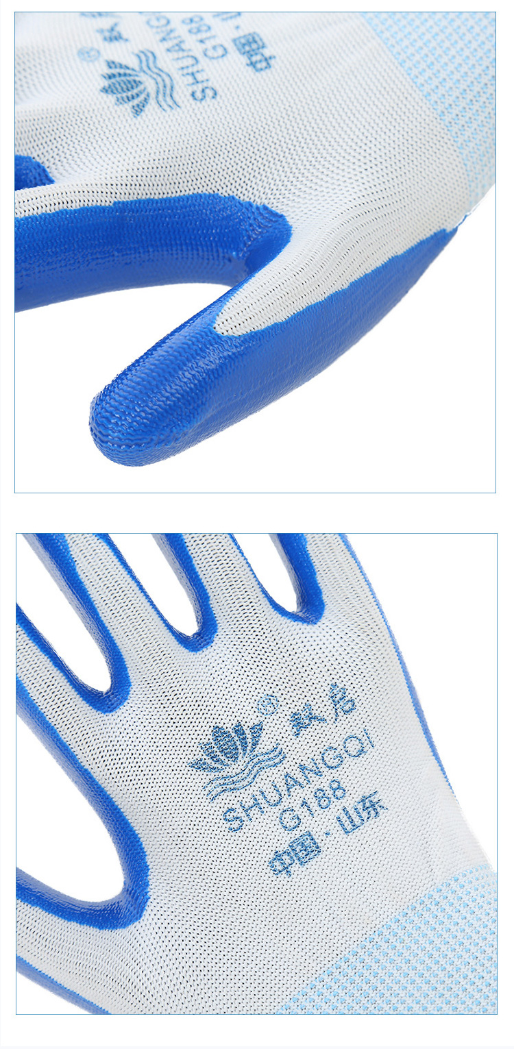 Hot selling wear-resistant, environment-friendly and breathable protective work gloves