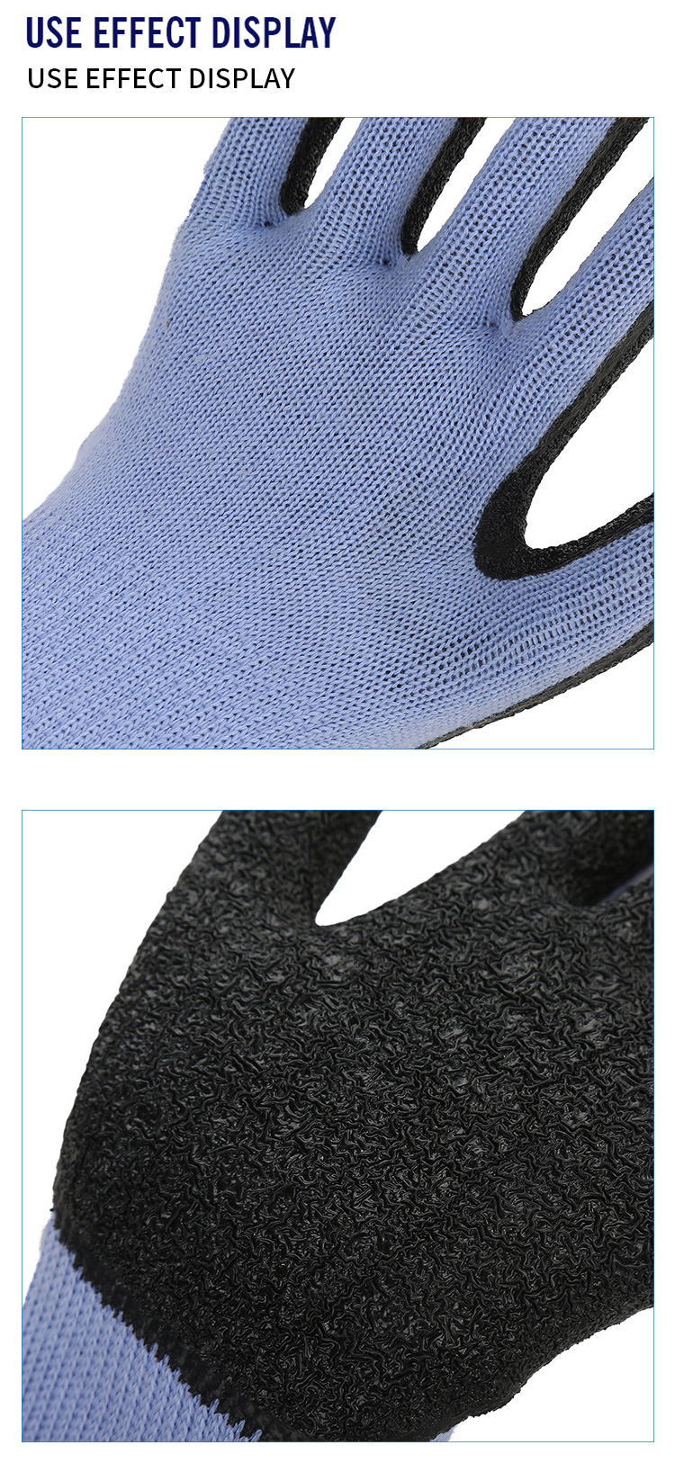 High quality wear resistant and breathable safety work gloves