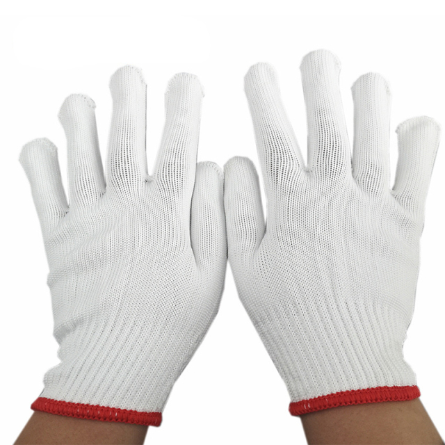 safety cotton knitted gloves for workers industrial use