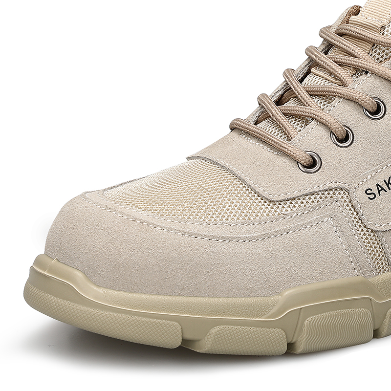 Guyisa hot selling safety shoes comfortable wear resistant soft steel toe work shoes