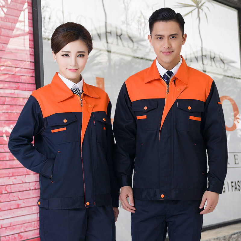 Spring and autumn models of multi-color wear-resistant and breathable men's and women's safety suits