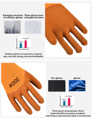 Thick wear-resistant durable breathable safety gloves construction site construction maintenance work gloves