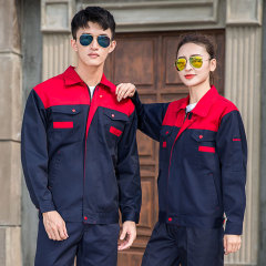 Spring and autumn models of multi-color wear-resistant and breathable men's and women's safety suits