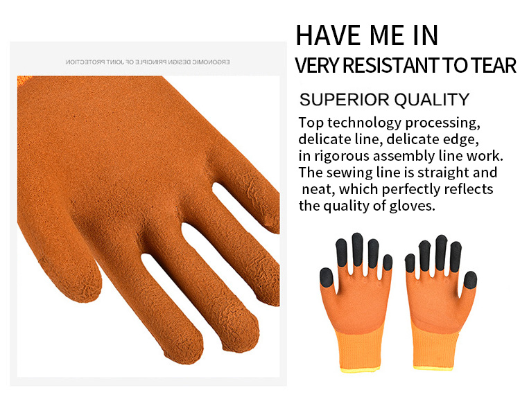 Thick wear-resistant durable breathable safety gloves construction site construction maintenance work gloves