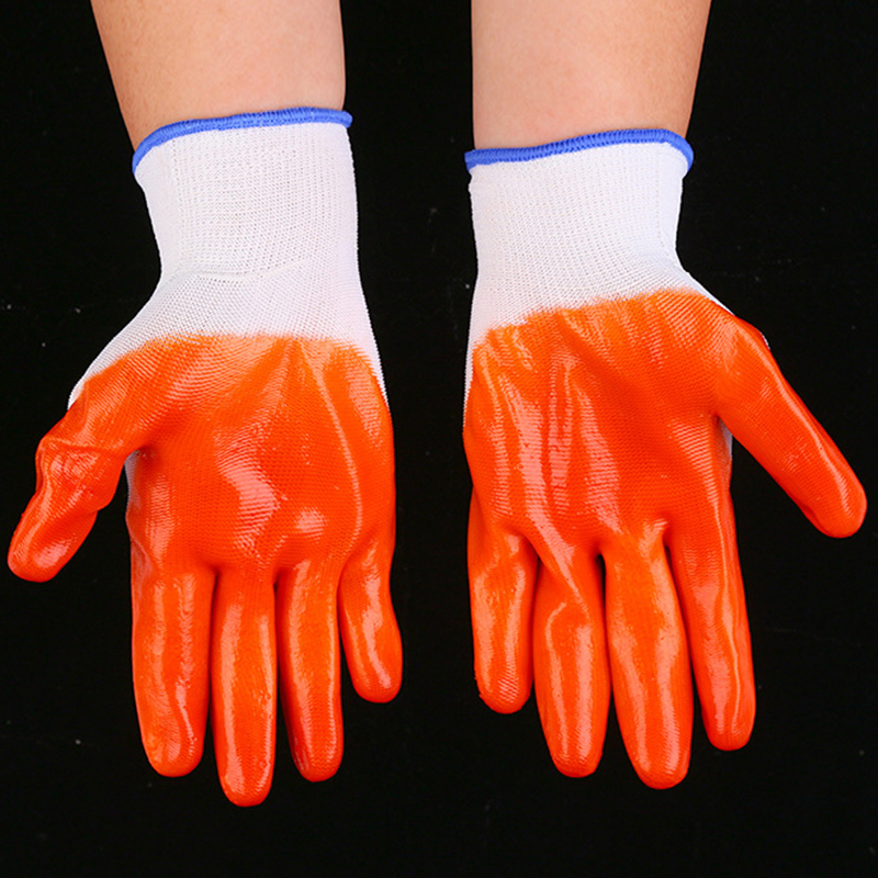 Industrial heavy-duty anti-skid anti-static acid and alkali resistant protective safety gloves