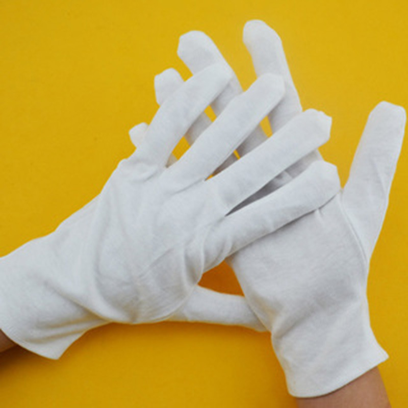 Factory  Work 100% Cheap White Cotton Gloves