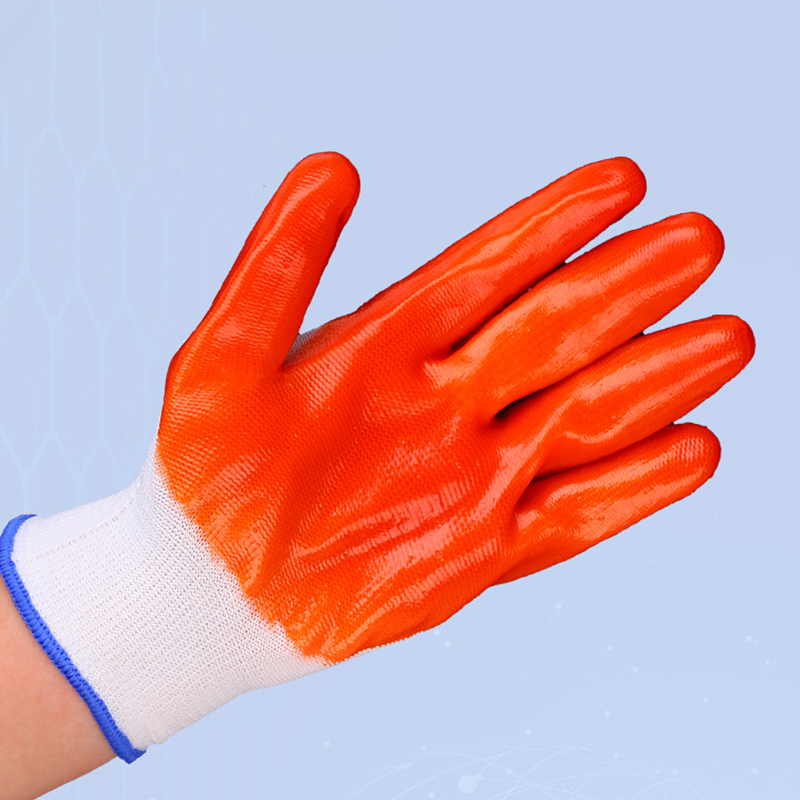 China Manufacturer Breathable Rubber Coated Garden Gloves, Outdoor Protective Work Gloves