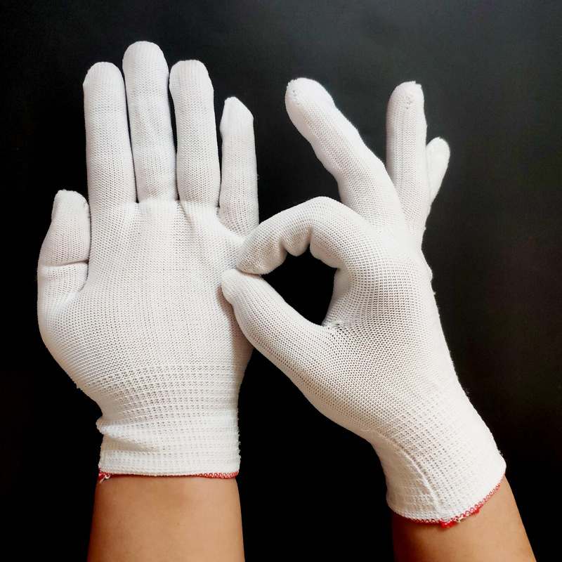 Nylon Polyurethane Palm Fit Safety Glove Work Gloves