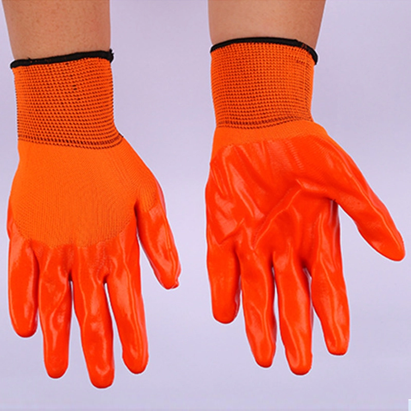 Industrial heavy-duty anti-skid anti-static acid and alkali resistant protective safety gloves