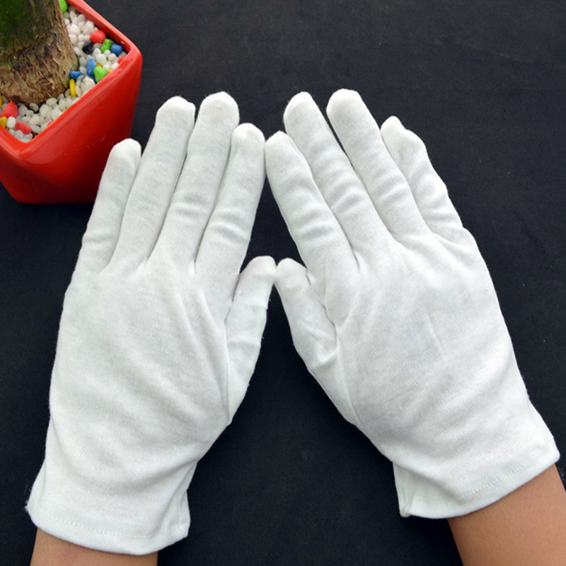 Factory  Work 100% Cheap White Cotton Gloves