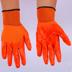 China Manufacturer Breathable Rubber Coated Garden Gloves, Outdoor Protective Work Gloves