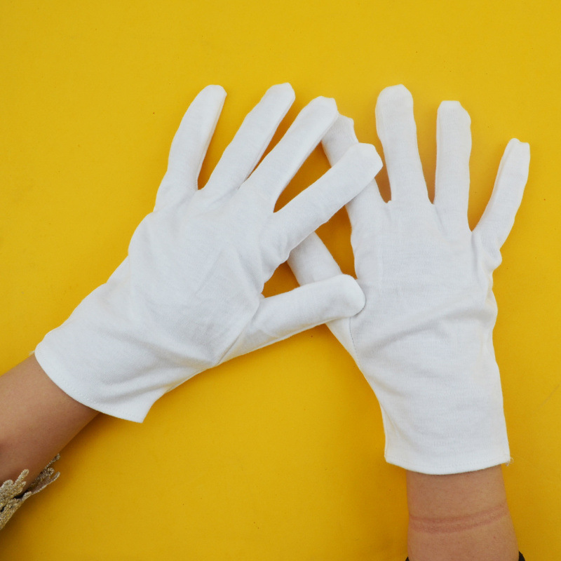 Factory  Work 100% Cheap White Cotton Gloves