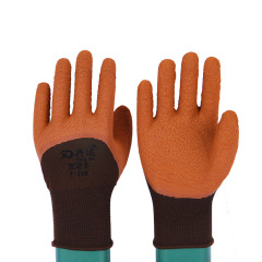 Fashion splicing anti slip wear resistant protective gloves breathable comfortable safety gloves
