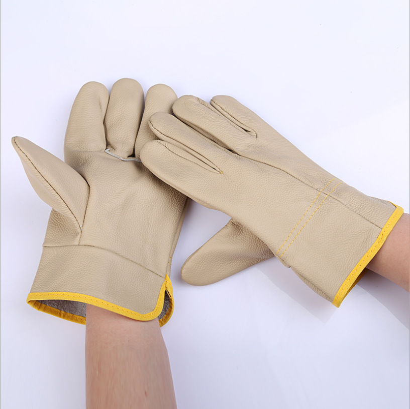 High Quality Cow Leather Gloves Rigger Gloves Custom Made Working Gloves