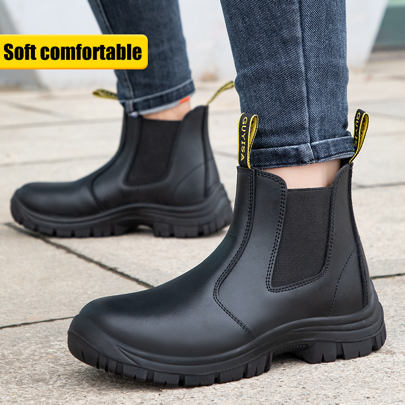 GUYISA  Anti-static safety boots Steel toe electrical safety work boots