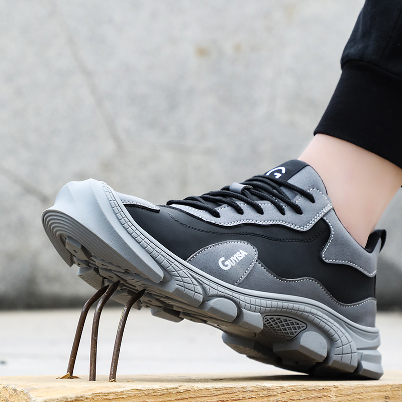 summer new safety shoes anti-smash and anti-stab work shoes