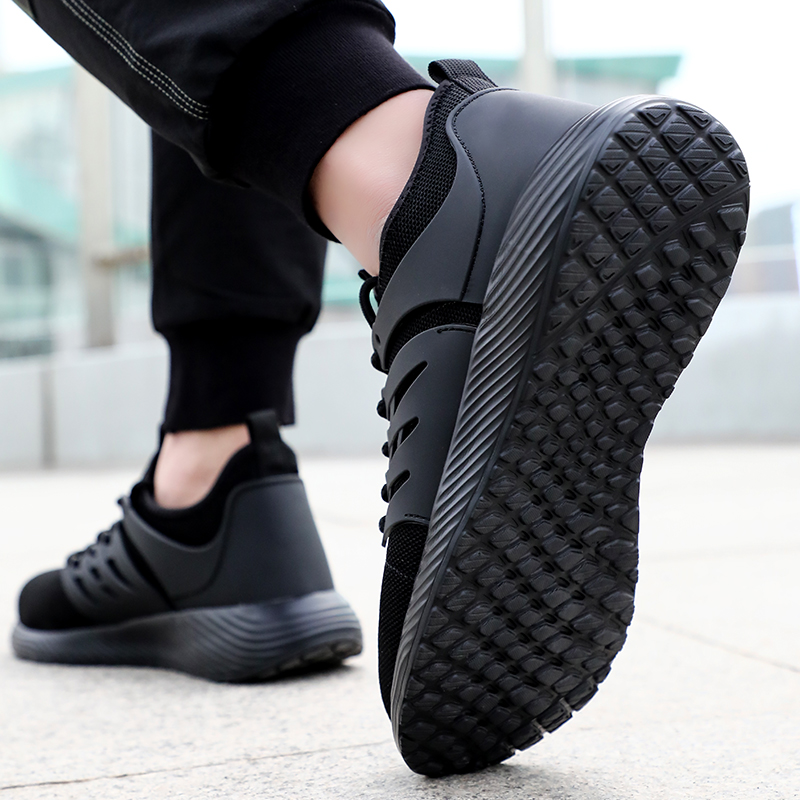 new safety shoes PU sole anti-smash and anti-stab work shoes