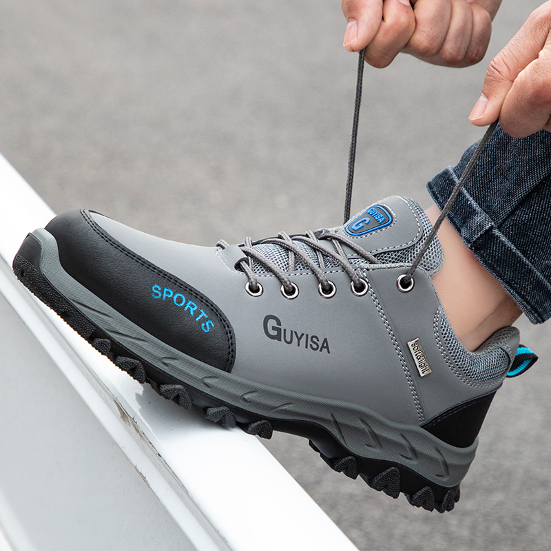steel bottom safety shoes anti-smash and anti-stab work shoes