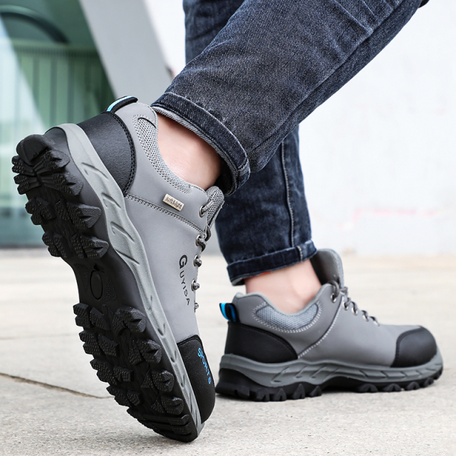 GUYISA steel bottom safety shoes anti-smash and anti-stab work shoes