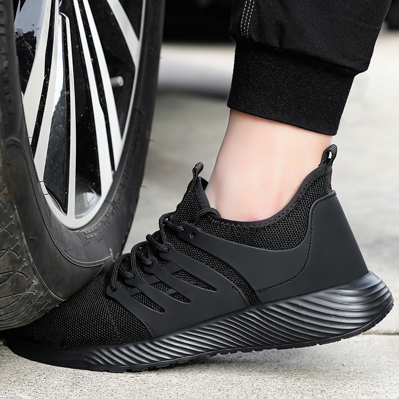new safety shoes PU sole anti-smash and anti-stab work shoes