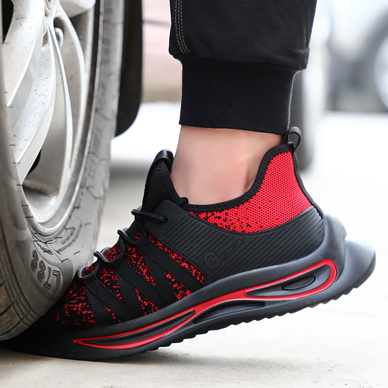 anti-smash and anti-stab steel toe cap work shoes safety shoes