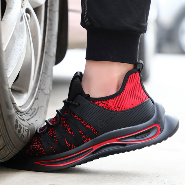 GUYISA anti-smash and anti-stab steel toe cap work shoes safety shoes