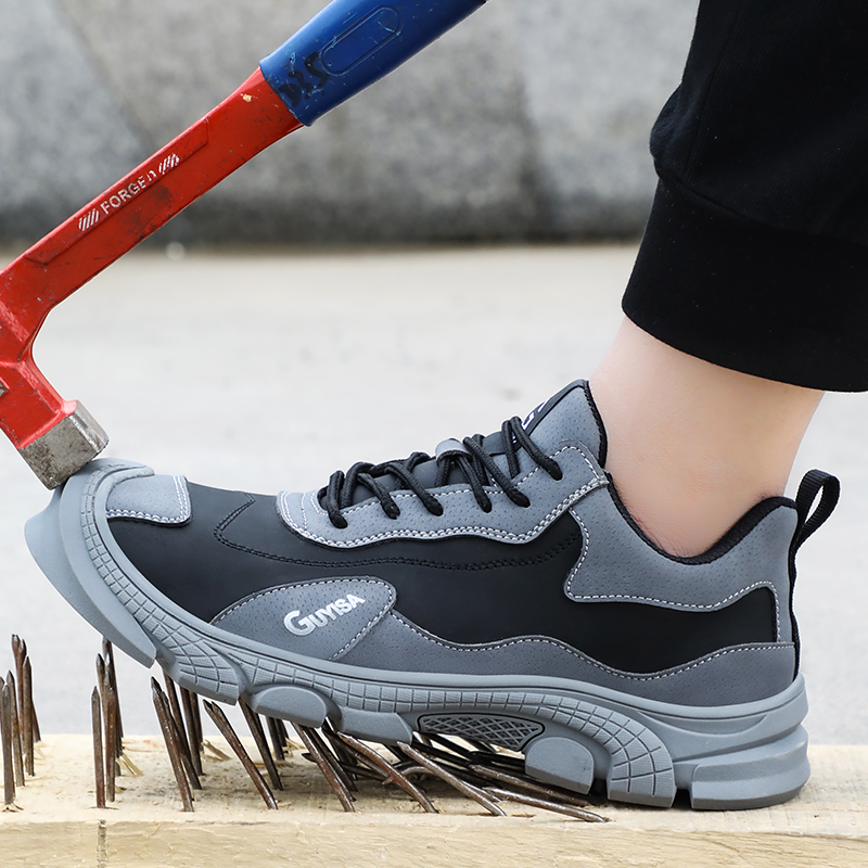 summer new safety shoes anti-smash and anti-stab work shoes