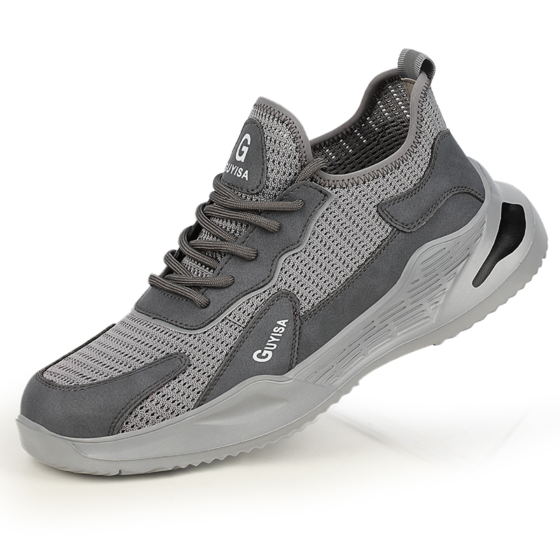 summer steel toe cap safety shoes anti-smash and anti-stab work shoes